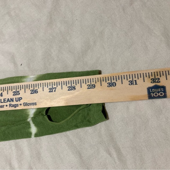 Sweet Romeo Green & White Long Sleeve Tie Dye Tee with Thumb Holes - Picture 3 of 8